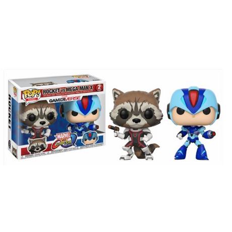 Funko  POP - Marvel - Divers - 2 - Rocket & MegaMan X 