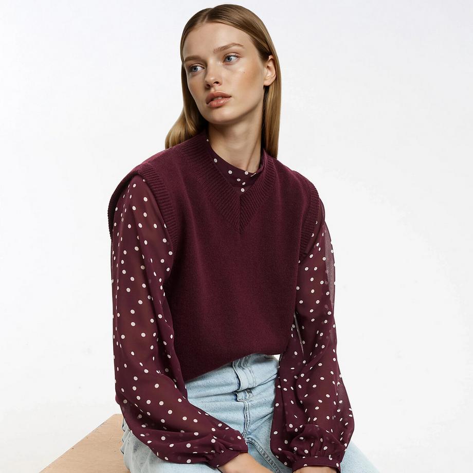 La Redoute Collections Pullover senza maniche Scollo a V  