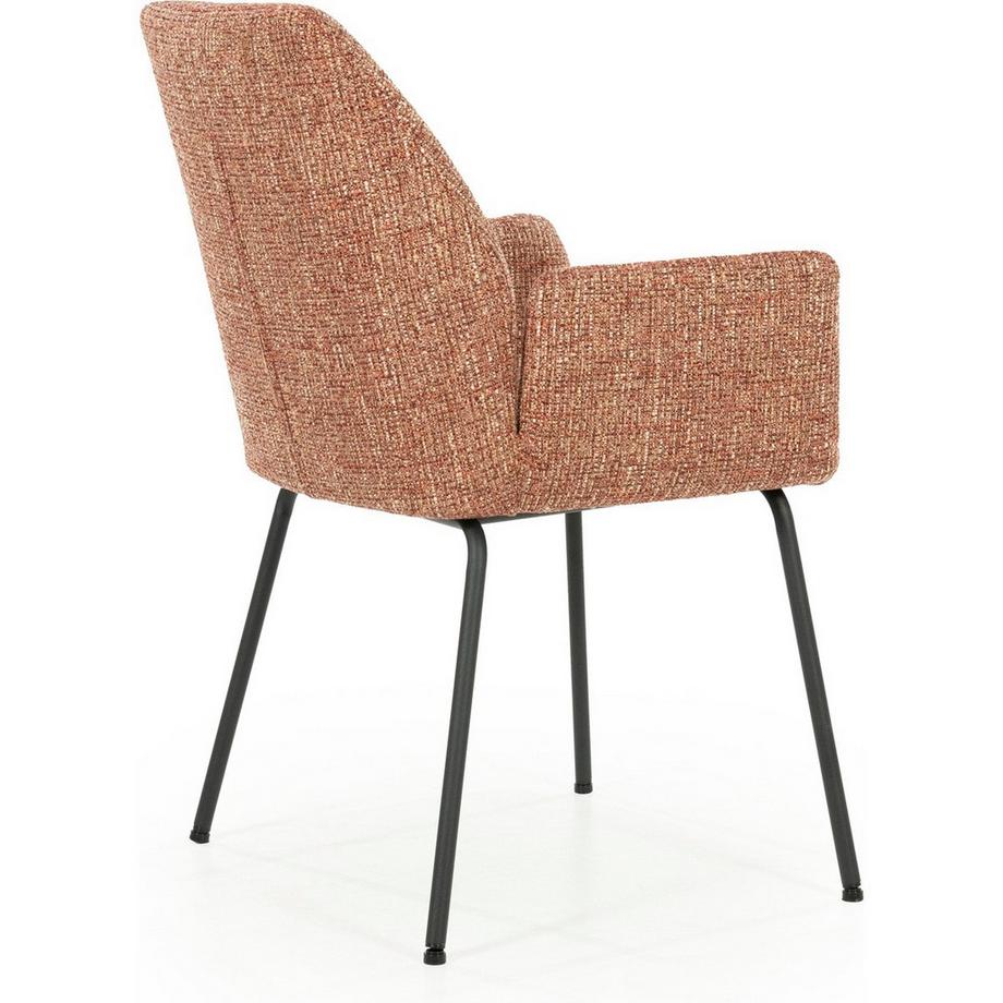 mutoni Chaise avec accoudoirs Indy Donna rouge  