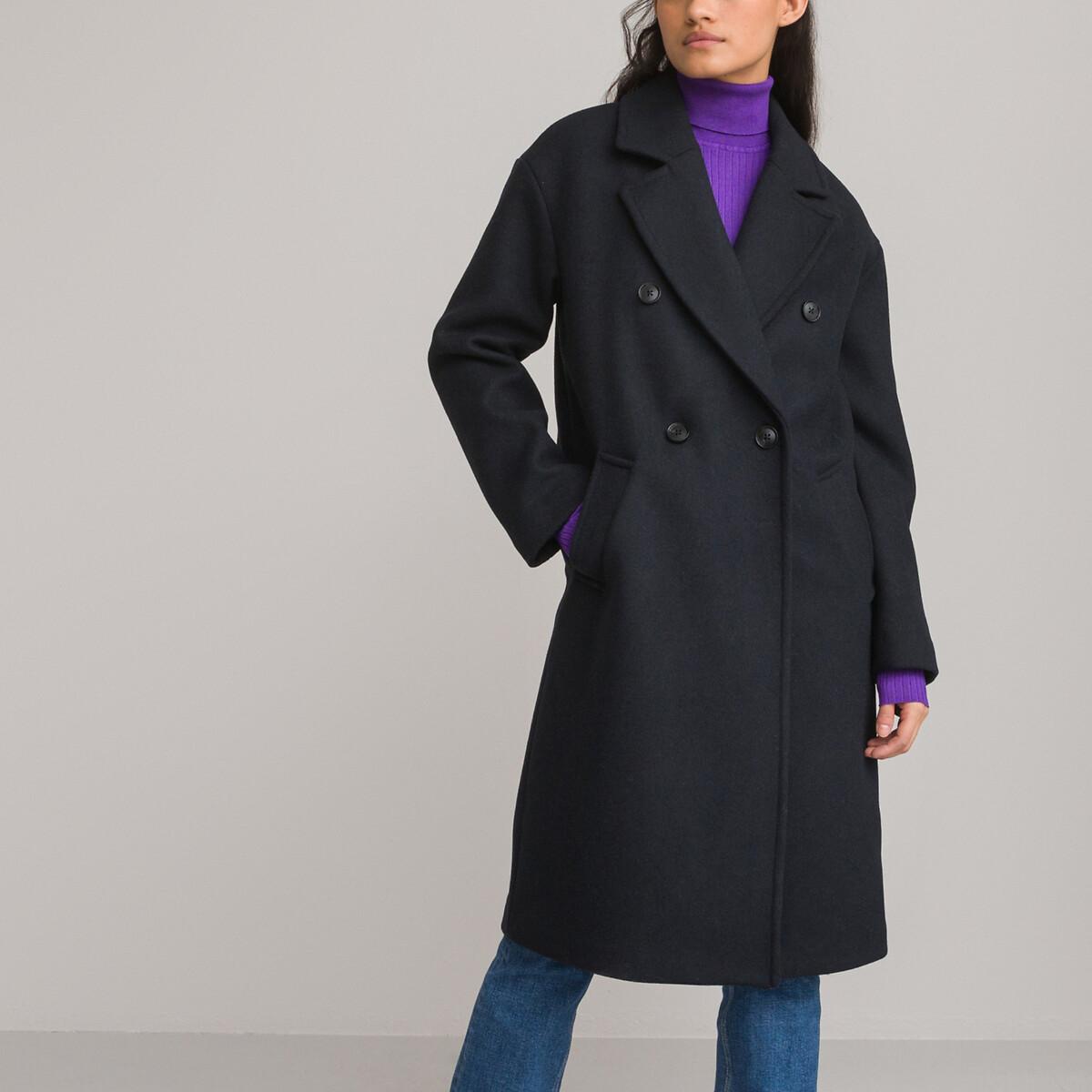 La Redoute Collections  Manteau drap laine mélangée 