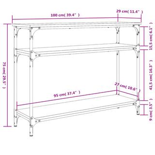 VidaXL tavolino consolle Legno multistrato  