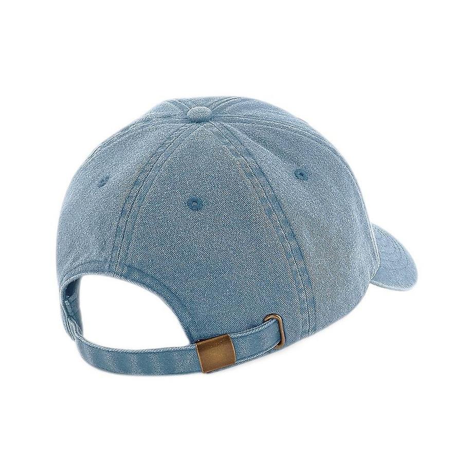 Beechfield Cappellino Vintage Effetto Denim  