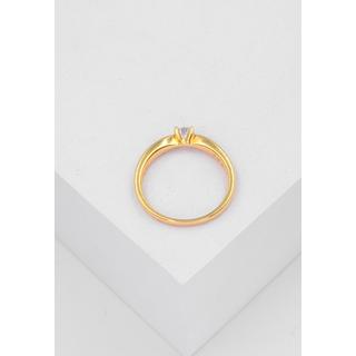 MUAU Schmuck  Solitaire Ring Diamant 0.30ct. Gelbgold 750 