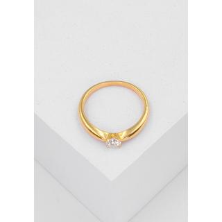 MUAU Schmuck  Solitaire Ring Diamant 0.30ct. Gelbgold 750 