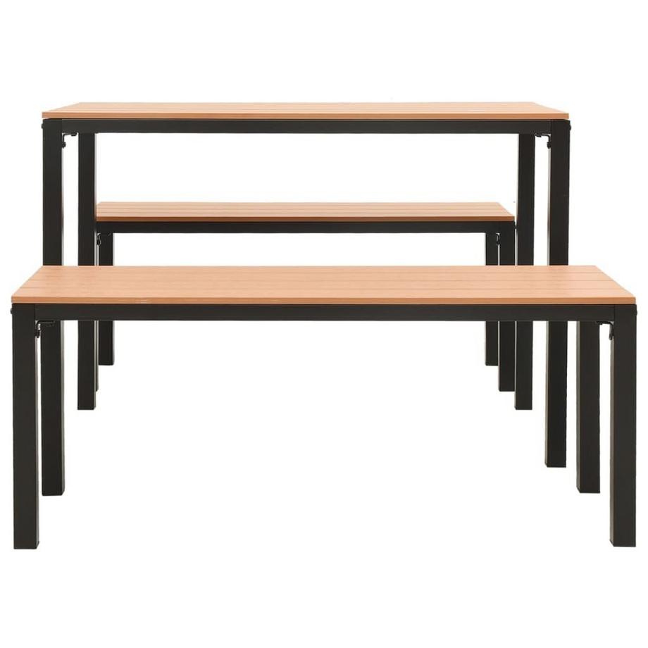 VidaXL set da pranzo da giardino Acciaio  