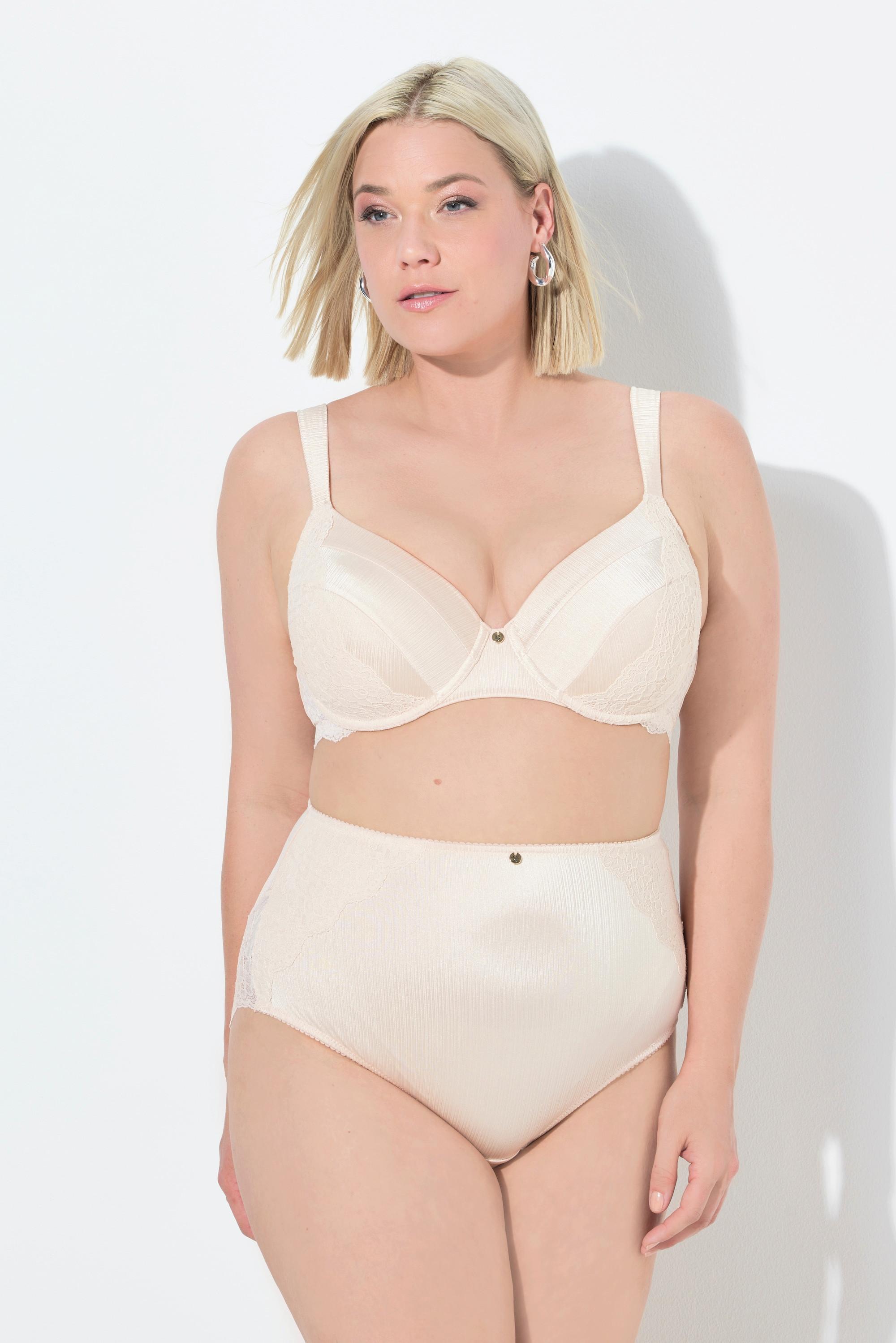 Ulla Popken Maxi Slip Raso Pizzo sul Retro  