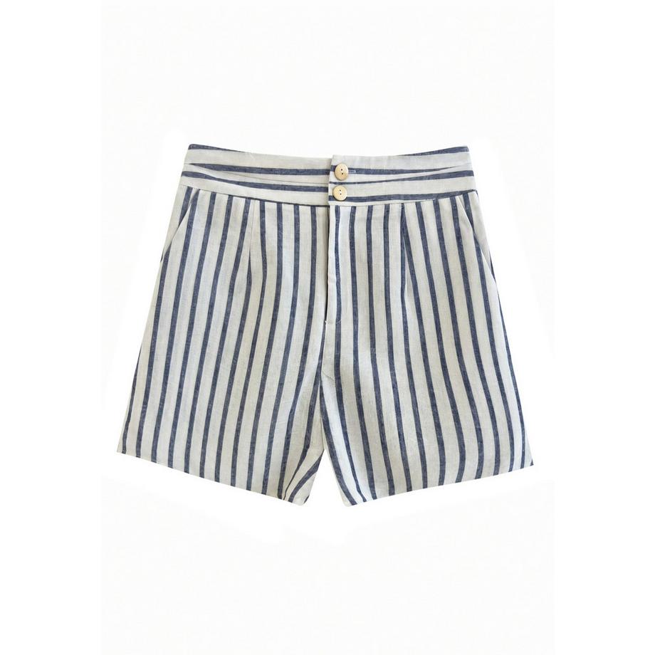 Roberta Rossi Gestreifte Shorts mit Hoher Taille  