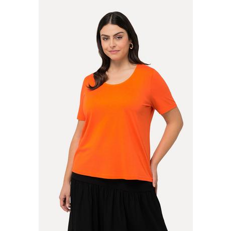 Ulla Popken  T-Shirt, Modalmix, Classic, Rundhals, Halbarm 