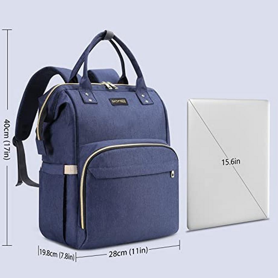 Only-bags.store Petit Sac à Dos Élégant pour Ordinateur Portable 15.6 Pouces Étanche avec USB  