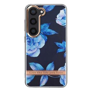 Avizar  Coque Samsung S23 Motif Fleurs Bleues 