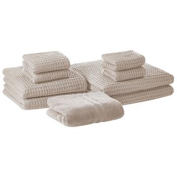 Lot de 9 serviettes en Coton AREORA