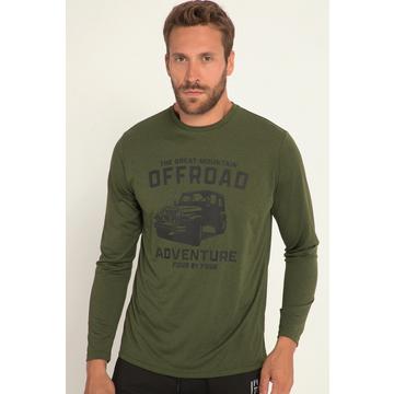 T-shirt à manches longues, collection Outdoor, Col rond et imprimé. Technologie FLEXNAMIC®.