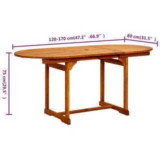 VidaXL Table de jardin  