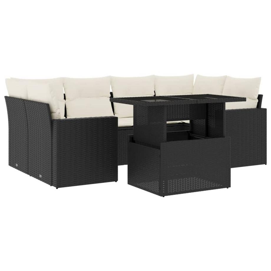 set divano da giardino Polirattan