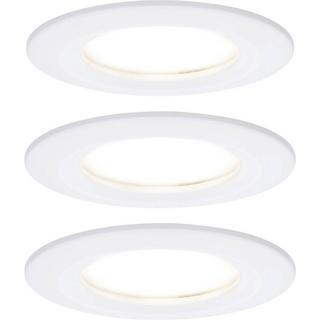 Paulmann LED Einbauleuchte Nova Plus Coin Basisset starr IP44 rund 78mm Coin 3x6W 3x425lm 230V 2700K  