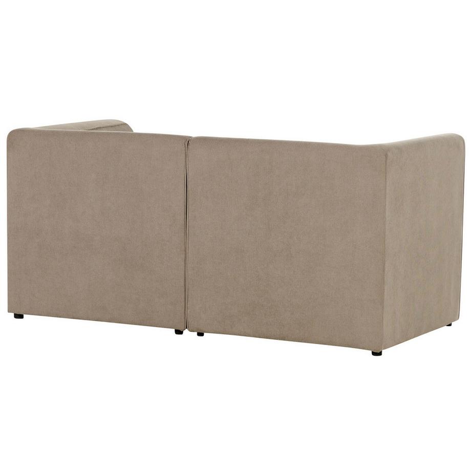 Beliani Canapé 2 places en Velours côtelé Moderne LEMVIG  