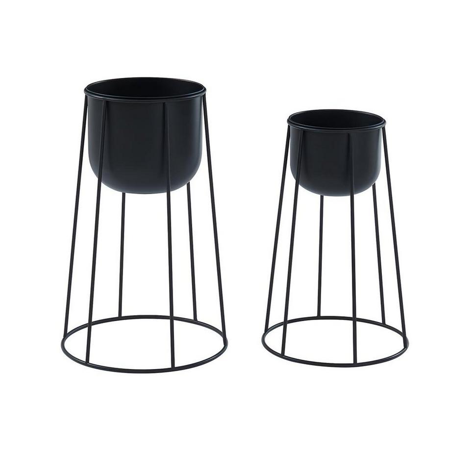 OZAIA  Übertopf mit Gestell 2erSet ORPHYS Eisen 