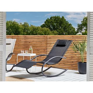 Beliani Lettino Prendisole a Dondolo en Acciaio Moderno CARANO II  