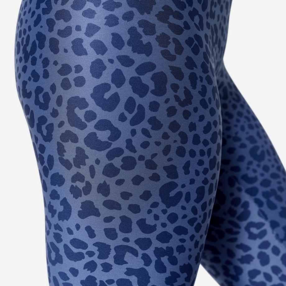 DOMYOS  Leggings donna vita alta stampa leopardata 