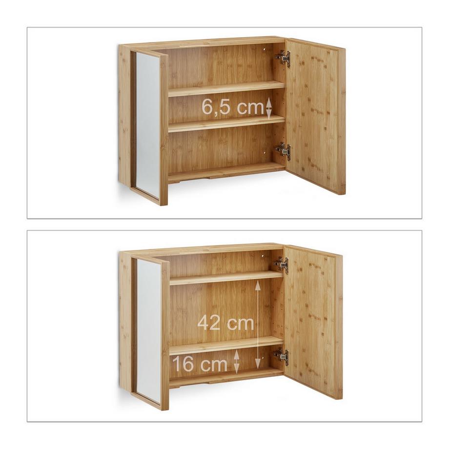 B2X Mobiletto a specchio per bagno con 2 ante  