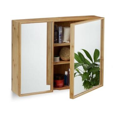 Armoire à miroir pour salle de bain avec 2 portes