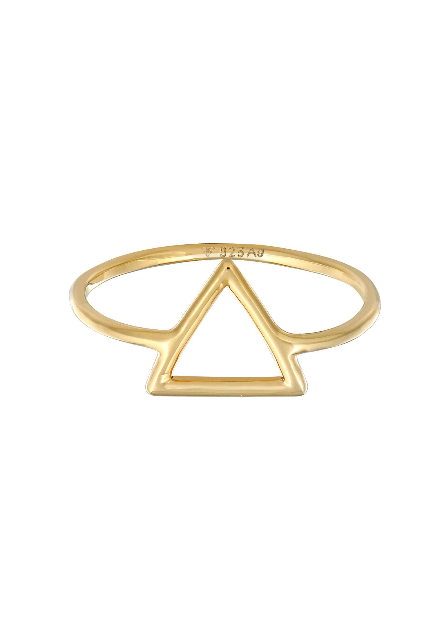 Elli  Bague Triangle Géo Tendance Filigrane 