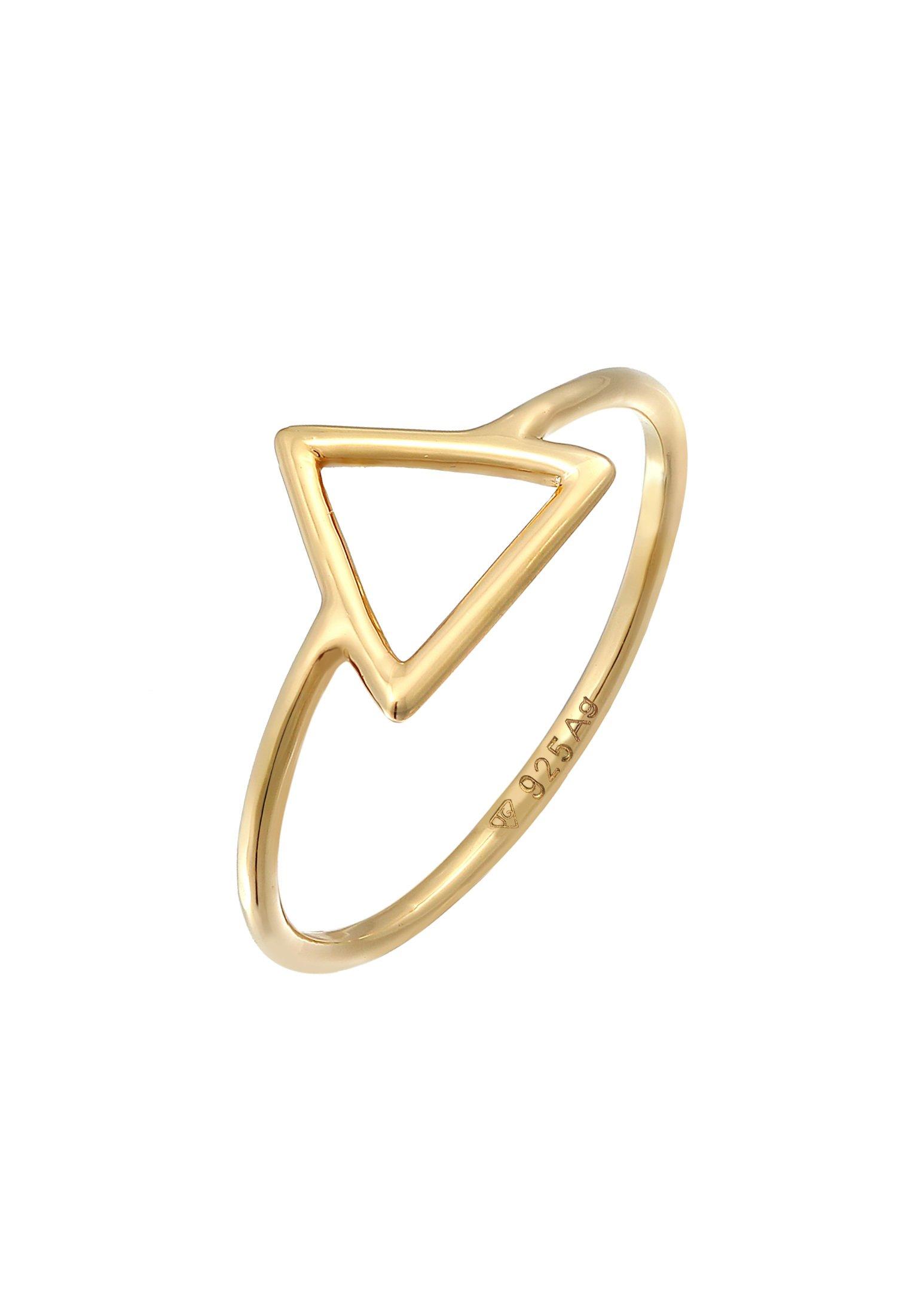 Elli  Bague Triangle Géo Tendance Filigrane 