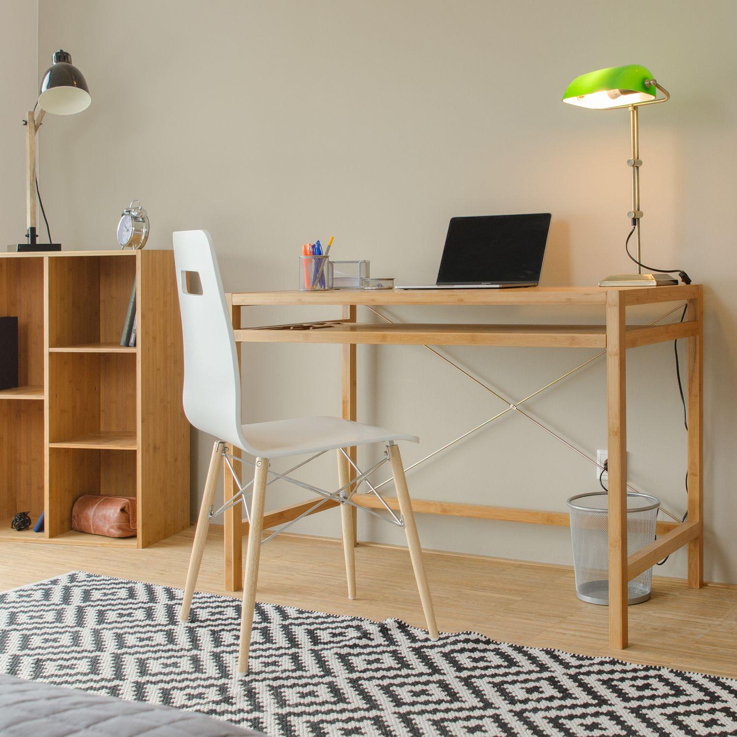 B2X Computertisch aus Holz mit Tastaturschublade  