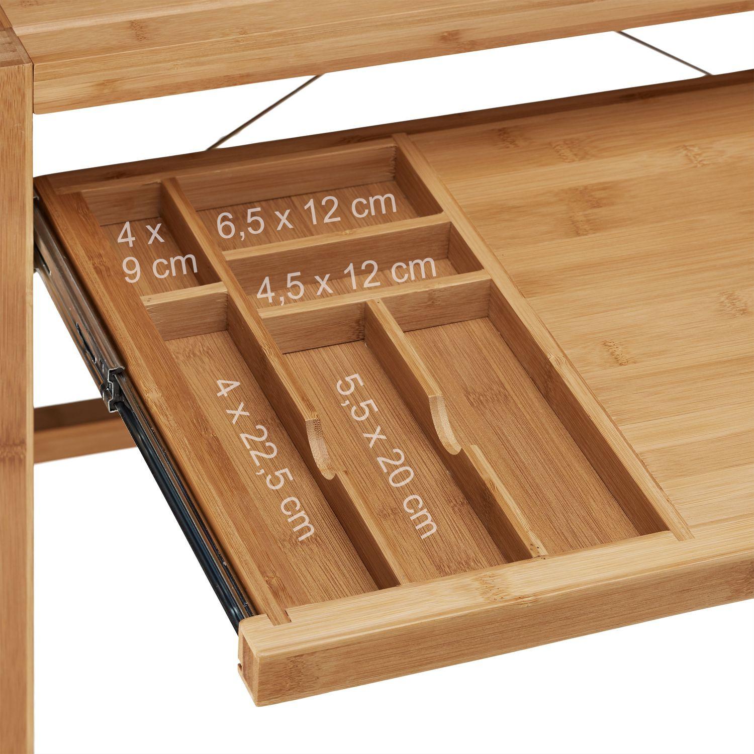 B2X Computertisch aus Holz mit Tastaturschublade  