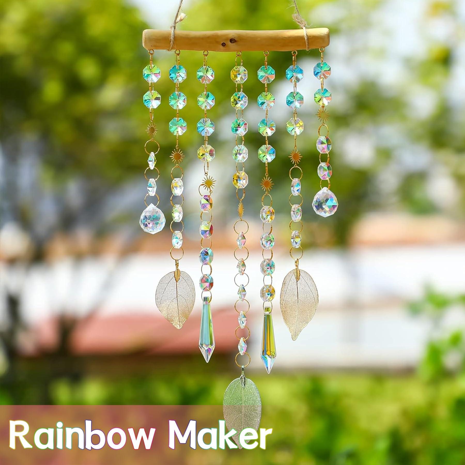 Alopini Pendentif en cristal pour fenêtre, pendentif en cristal pour décoration de fenêtre, pendentif en cristal pour décoration de fenêtre  