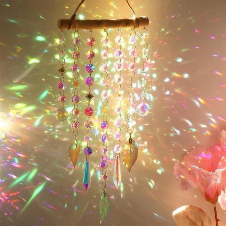 Alopini Pendentif en cristal pour fenêtre, pendentif en cristal pour décoration de fenêtre, pendentif en cristal pour décoration de fenêtre  