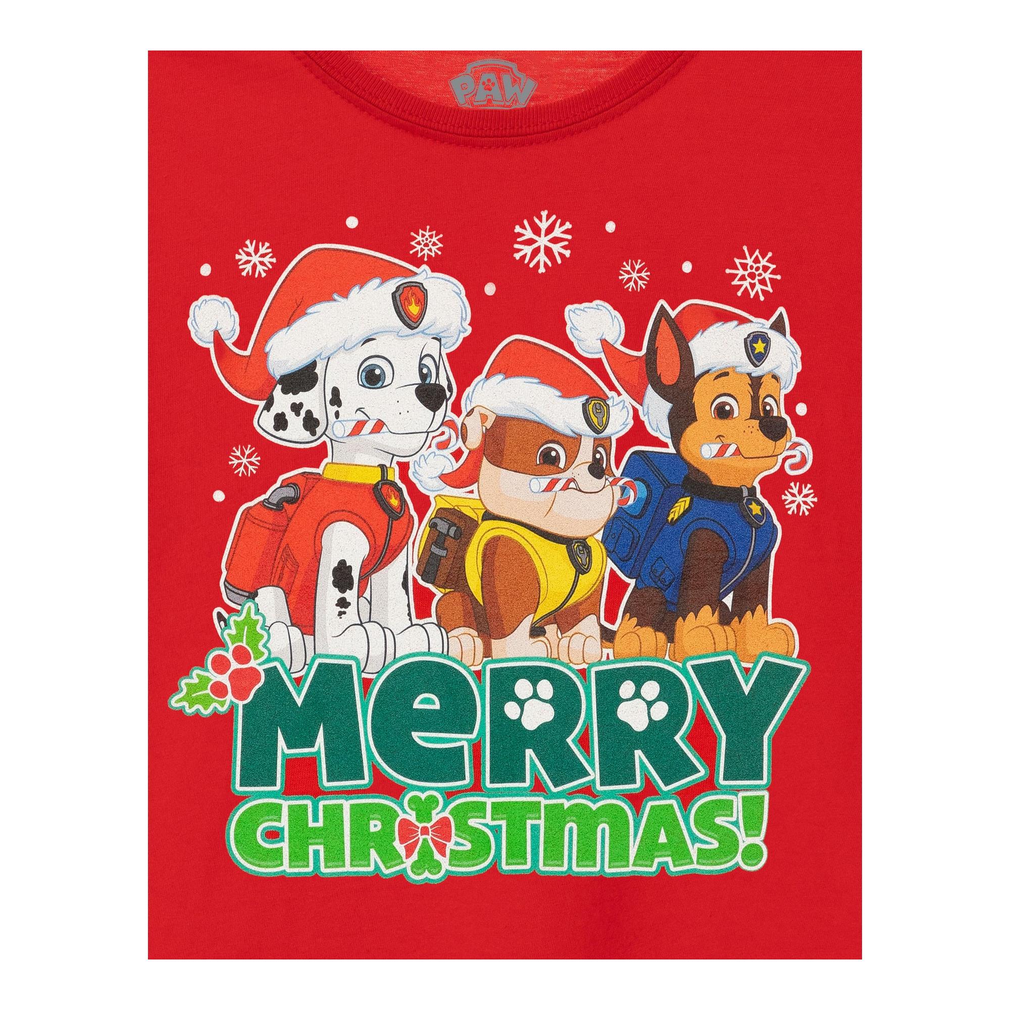 PAW PATROL  Tshirt MERRY CHRISTMAS 