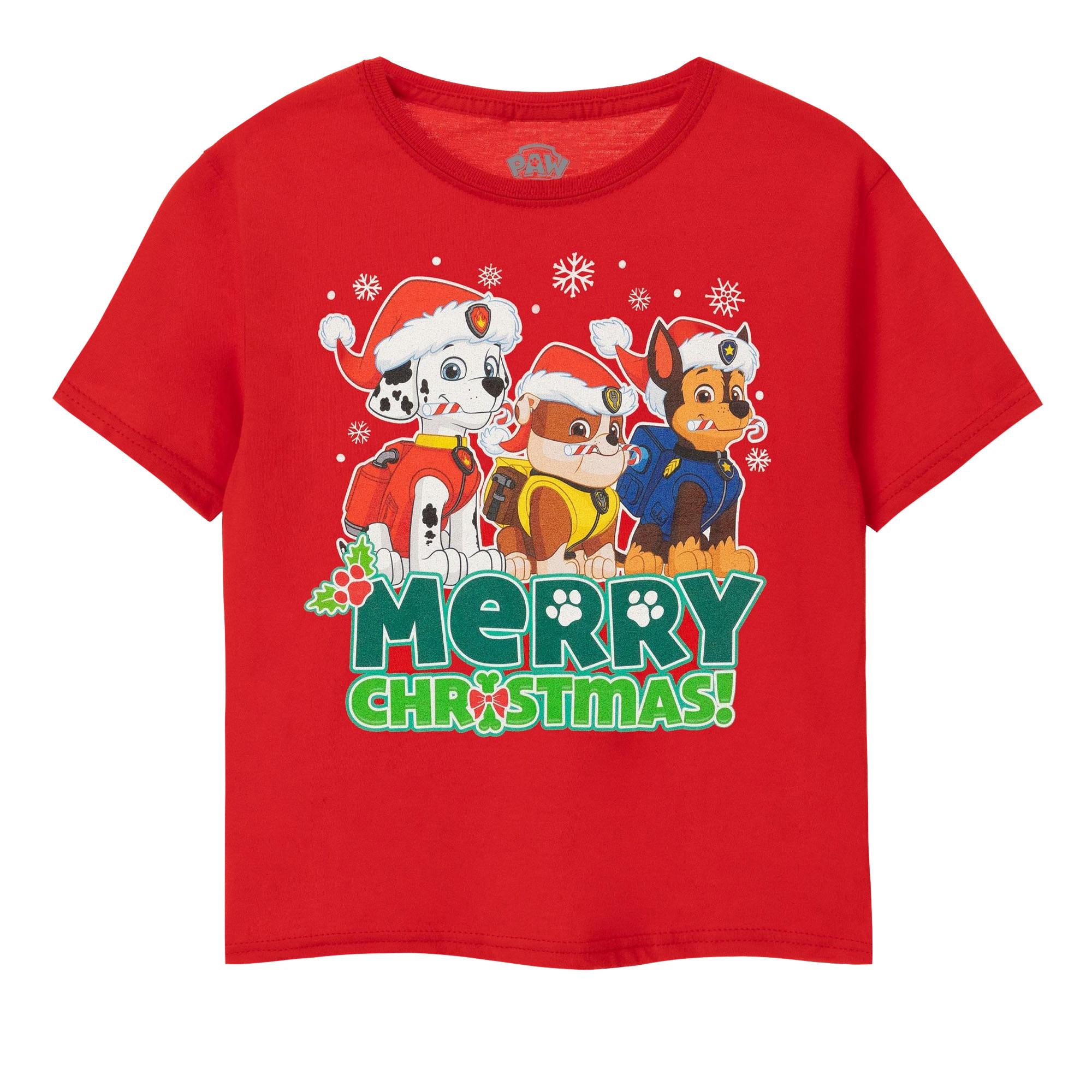 PAW PATROL  Tshirt MERRY CHRISTMAS 