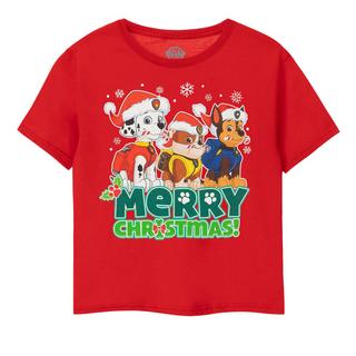 PAW PATROL  Tshirt MERRY CHRISTMAS 