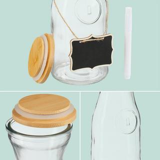 Northio Caraffa per l'acqua con coperchio in set  