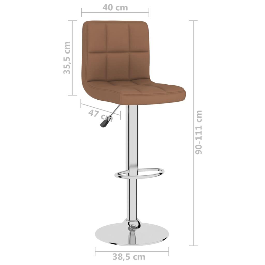 VidaXL Tabouret de bar tissu  