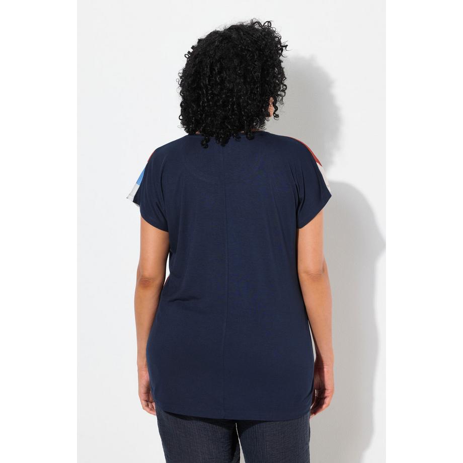 Ulla Popken T-Shirt Oversize Stampa Grafica Girocollo Mezza Manica  