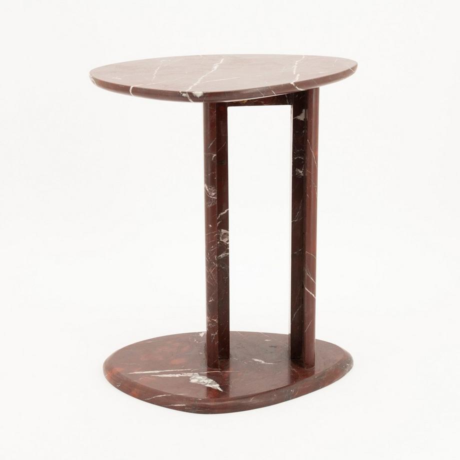 mutoni Table d'appoint Lior rouge  
