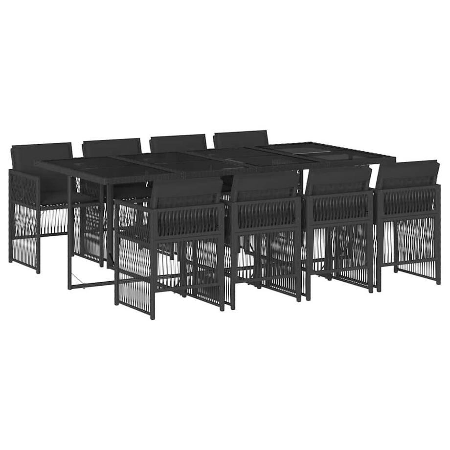 Ensemble de salle à manger de jardin rotin synthétique