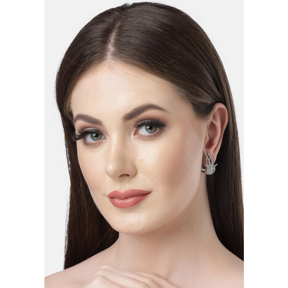 AVANT-GARDE PARIS  Diva Kollektion Zirkonia-Gras-Steckerohrringe 