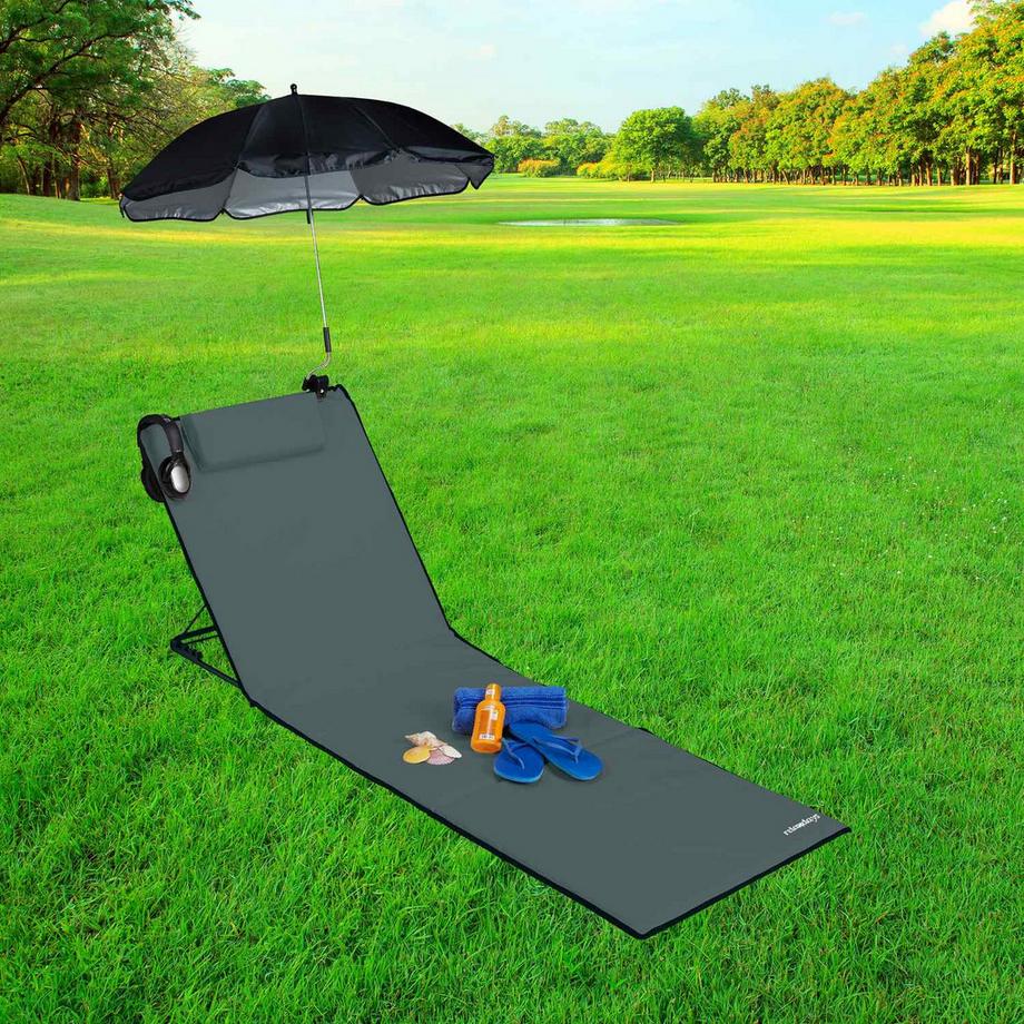 B2X  Strandmatte mit Sonnenschirm 