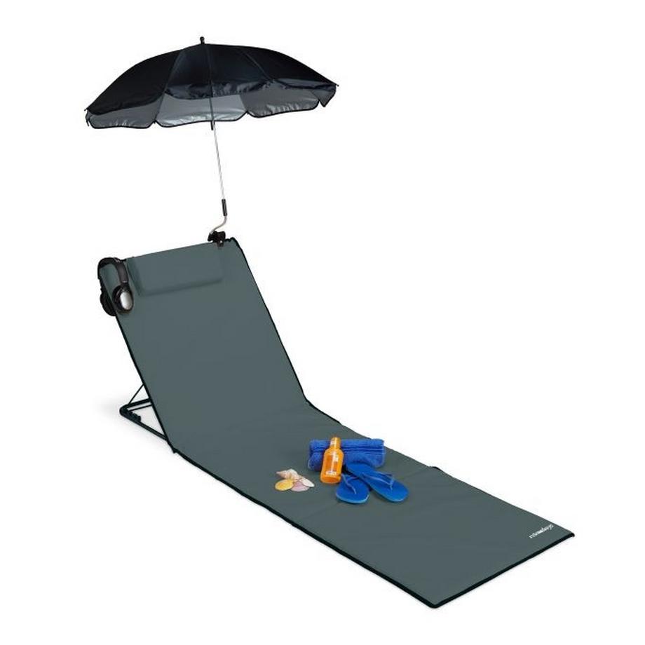 B2X  Strandmatte mit Sonnenschirm 