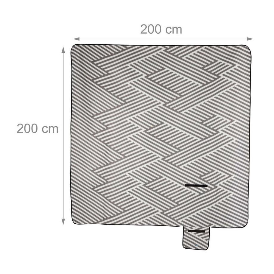 B2X  Coperta da picnic 200 x 200 cm a righe 