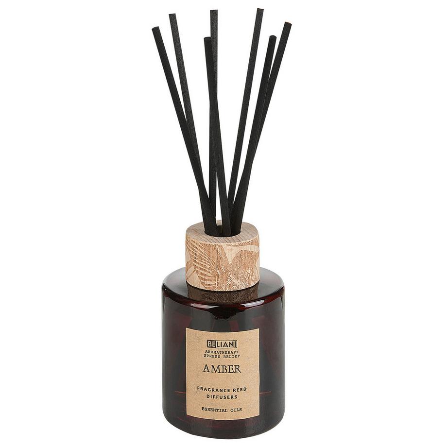 Beliani Bougie parfumée avec diffuseur en Cire de soja Traditionnel DARK ELEGANCE  
