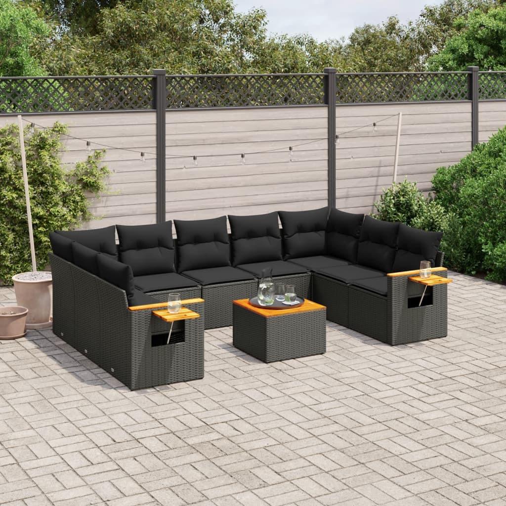 VidaXL set divano da giardino Polirattan  