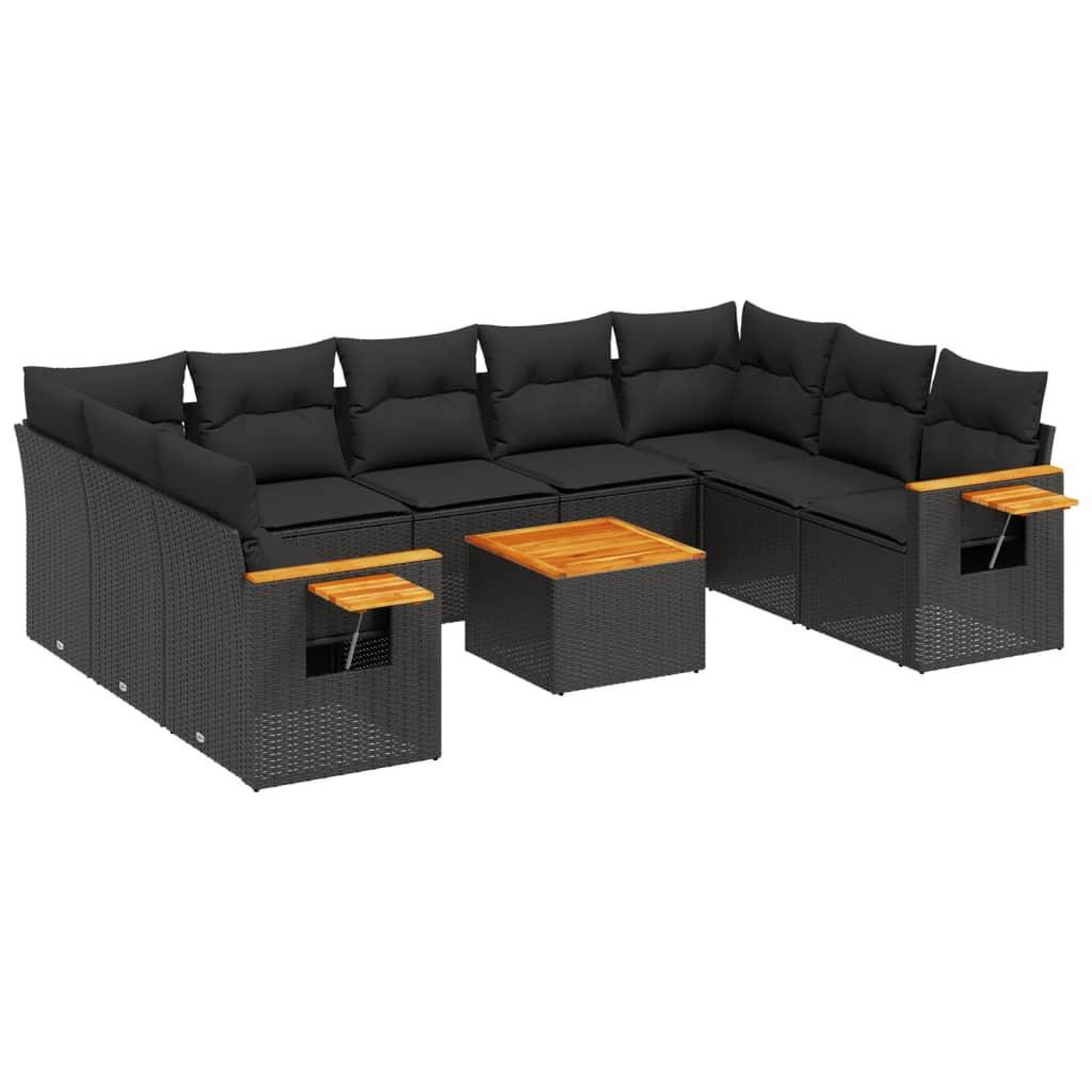 VidaXL set divano da giardino Polirattan  