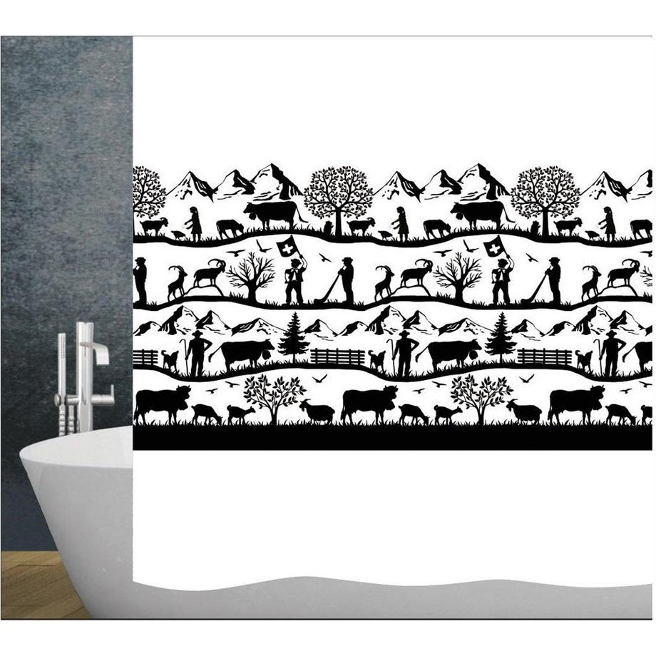 Duschvorhang Textil Swiss Dream