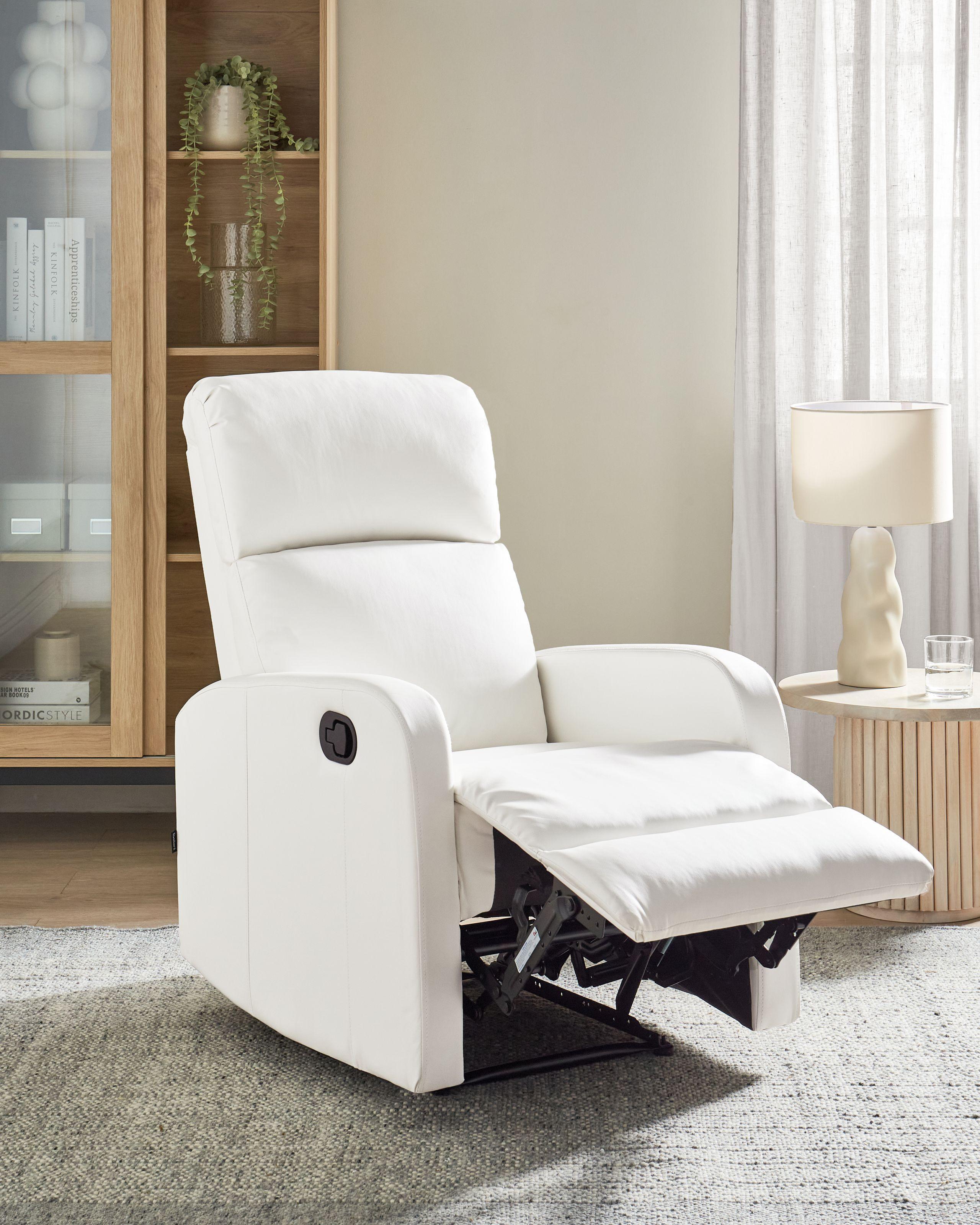 Beliani Fauteuil en Cuir PU Moderne VIRRAT  