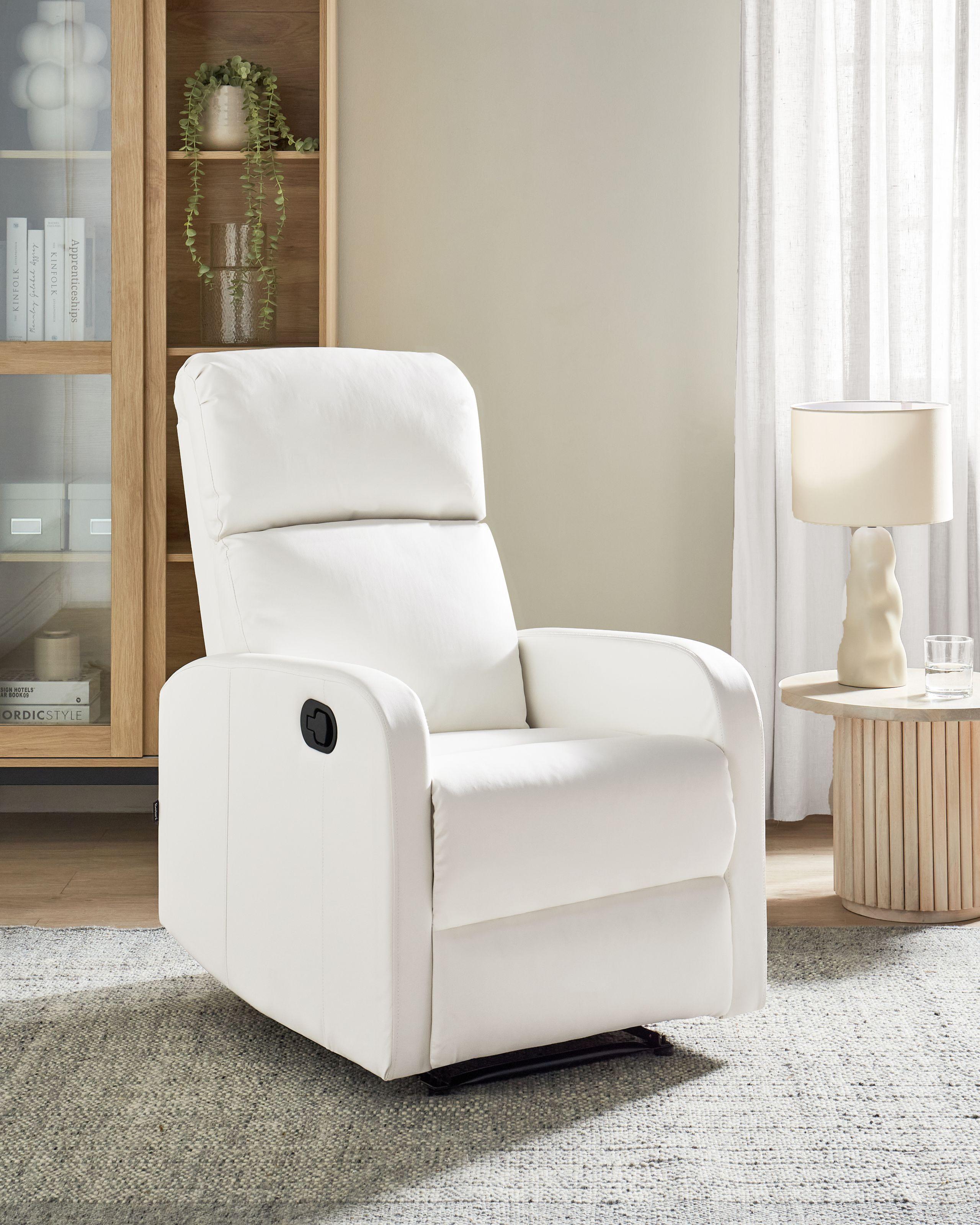 Beliani Fauteuil en Cuir PU Moderne VIRRAT  