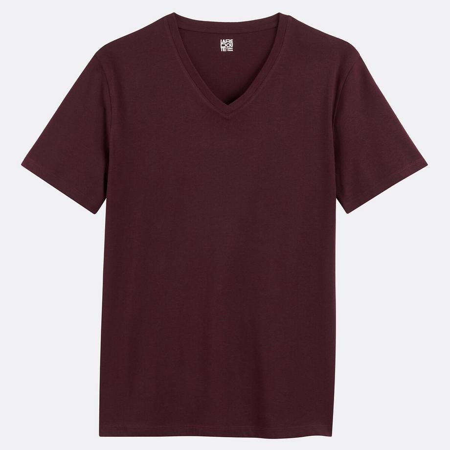 La Redoute Collections V-Ausschnitt Kurzarm T-Shirt  